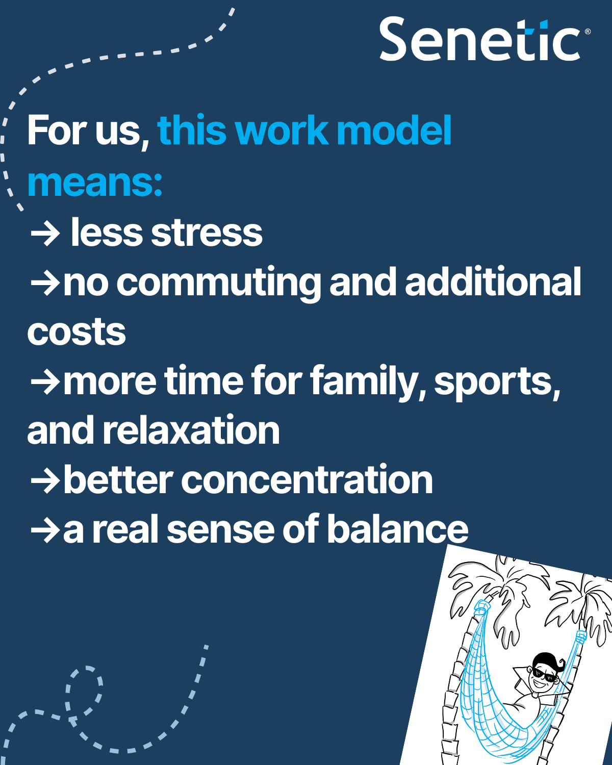 Sentic Club Remote work as a pillar of work-life balance at Senetic - Kariera w Senetic